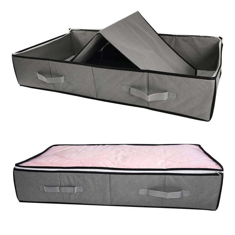 Rebrilliant 2 Pack Sturdy Structure Large Underbed Storage Boxes